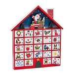 Santa House Wooden Christmas Countdown Advent Calendar Holiday Decoration New. Fixed Price $61.98.