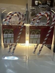 Haute Decor Candy Cane Christmas Stocking Holder Classic 2-PACK X 2012 Nib. Fixed Price $30.00.
