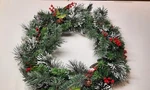 National Tree Company 24" Frosted Berry Wreath With Lights. Fixed Price $35.00.