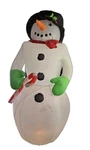 Inflatable Yard Snowman Eight Foot Air Formz Christmas Holiday Lights Up Works. Fixed Price $79.99.