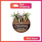 Harooni Funny Door Sign 12IN Wooden For All Home Front Farmhouse Hanging Pl. Fixed Price $26.54.