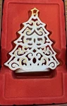 Lenox Bright Christmas Tree With Unused Votive Candle, In Box. Fixed Price $5.00.