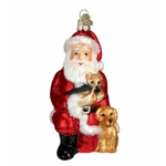 Owc Santa Best Friends Dog Lab Puppy Glass Christmas Tree Ornament 40211. Fixed Price $27.99.