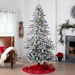 Holiday Time 7.5 Pre-lit Mystic Spruce Multi/clear Artificial Tree Unique. Fixed Price $199.99.