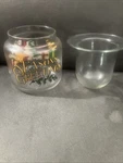 Anchor Hocking Votive Candle Holder Usa Christmas Holiday Santa 2 Piece Bell Set. Fixed Price $7.00.