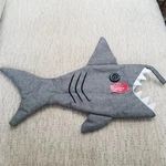 Holiday Time Gray Shark Christmas Stocking Nwt. Fixed Price $6.88.