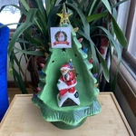 Mr. Christmas Nostalgic Tree 16 Green Decoration Led Retro Santa. Fixed Price $35.00.