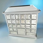 Target Mirror Door Advent Calendar Jewelry Trinket Storage Box 2009 First Frost. Fixed Price $39.99.