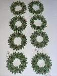 Raz Imports Glittered Holly Wreath Ornament Christmas Winter 5 Lot Of 8. Fixed Price $58.99.