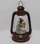 Vintage Resin Snowman Family Christmas Decoration Lantern 11 Inches. Fixed Price $20.00.