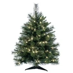 Vickerman 36" Cashmere Pine Pe Plastic Christmas Tree With Led Lights Green. Fixed Price $120.01.