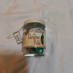 The Christmas Pickle Ornament Glass Jar Holiday Roman Inc German Tradition. Fixed Price $15.00.
