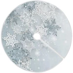 Snowflake Silver Christmas Tree Skirt Decorations 35 X In,. Fixed Price $23.23.