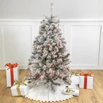Northlight 4.5' Flocked Madison Pine Artificial Christmas Tree, Clear Lights. Fixed Price $170.49.