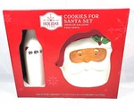 Holiday Time Serving Set Christmas Cookies For Santa Milk Jug Plate New. Fixed Price $20.02.