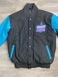 Cheersport National Champion Size Black Turquoise Unisex Adult Varsity Jacket. Fixed Price $69.00.