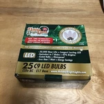 Holiday Bright Lights Replacement Bulb Pure White Pk BU25LEDFC9-TWWA. Fixed Price $15.00.