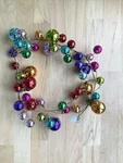 Garland Raz Decor Shiny Multi Colored Ball 4' Seasonal Christmas Holiday New. Fixed Price $24.00.