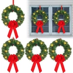 6 Pcs Pre Lit Christmas Wreath With Lights For Windows 11.8 Inch Led Christma.... Fixed Price $83.00.