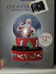 Coca-cola Hallmark Musical Santa Snow Globe Rotating Train Christmas Red. Fixed Price $19.99.