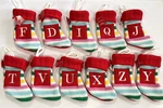 Wondershop Monogram Mini Letter Rainbow Christmas Stocking Initial Target Knit. Fixed Price $8.00.