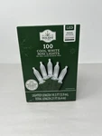Holiday Time Clear Mini Led Light String 100 Ct Christmas Cool White Green Wire. Fixed Price $10.95.