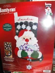 Janlynn Felt Applique 18" Holiday Santa Christmas Stocking Customizable. Fixed Price $27.99.