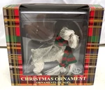 New Sandicast Schnauzer Gray Sculpture Christmas Ornament XSO14104 Td. Fixed Price $15.00.