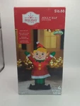 Holiday Time Christmas Inflatable Jolly Elf Red 4 Ft Tall New. Fixed Price $15.99.