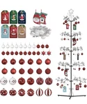 75 Metal Christmas Tree Led Lights Ornaments Display Hooks Freestanding. Fixed Price $49.99.