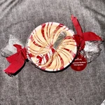 Hallmark Ceramic Peppermint Dip Bow With Spreader Vintage Unused. Fixed Price $16.99.