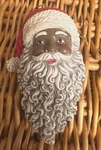 Kurt Adler Resin African American Santa Head Christmas Tree Ornament. Fixed Price $15.00.