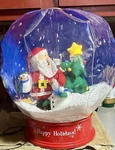 Gemmy Airblown Inflatable Christmas 15 Snow Globe 2005 Santa People & Tree. Fixed Price $49.88.