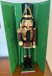 Kurt Adler Nutcracker 15" Red Green Plaid Soldier Nib F2218 Christmas Gift. Fixed Price $45.00.