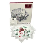 Celebrations Mikasa Holiday Landscape SA844/220 Bon 9.5 Glass Dish Germany. Fixed Price $19.99.
