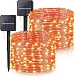Woohaha Solar Halloween Lights 2 Pack 33FT 100LED Orange. Fixed Price $21.58.