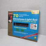 Joybrite Christmas Mini Light Solid Color Red Superbrite 70 Outdoor/indoor Vtg. Fixed Price $24.99.