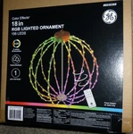 1.5FT Ge Color Effects 18" Rgb Christmas Ornament 156 Changing Led Lights. Fixed Price $119.99.