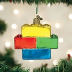 Old World Christmas Ornament-building BLOCKS-#44127. Fixed Price $12.99.