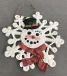 Kurt Adler Snowman Snowflake Winter Christmas Tree Ornament Hat Scarf Holiday. Fixed Price $10.30.