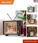Christmas Lantern, Sparkling Musical Snowman Choir Tv Globe, .... Fixed Price $84.50.