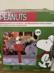 Animated Pre-lit Yard Art Snoopy/ Peanuts 48" Tall. Fixed Price $80.00.
