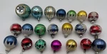 21 Vtg Mercury Glass Christmas Ornaments Stencil Ball Mixed Sizes Multi Country. Fixed Price $50.00.