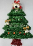Christmas House Tinsel Wall Vintage Ornaments 14 X 10 Green Tree. Fixed Price $8.00.