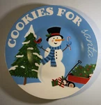 Cookies For Santa 8 Plate-holiday Christmas-brand New-ships Same Business. Fixed Price $19.88.