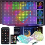 6.6FT 400 Led Color Changing Smart Curtain Lights Diy Fairy String. Fixed Price $22.99.