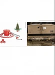 Home Heritage 1-1.75" Artificial Christmas Tree Base Rotating Metal Stand, Red. Fixed Price $315.00.