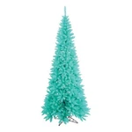 Vickerman 54" Fir Slim Dura-lit Led Artificial Christmas Tree In Aqua Blue. Fixed Price $199.86.
