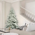Vickerman Plastic Pine Christmas Tree With 2059 Pvc Tips White. Fixed Price $803.47.