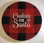Cookies For Santa 8 Plate-buffalo Red/black Design-holiday CHRISTMAS-NEW-SHIP24. Fixed Price $19.88.